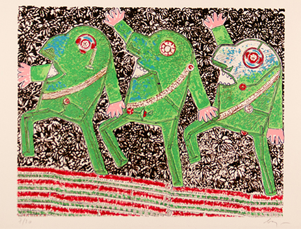 ENRICO BAJ, "Da Baj chez Baj - parade", 1972