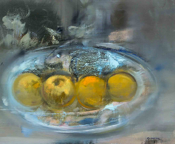GIUSEPPE AJMONE, "Natura morta", anni '90
