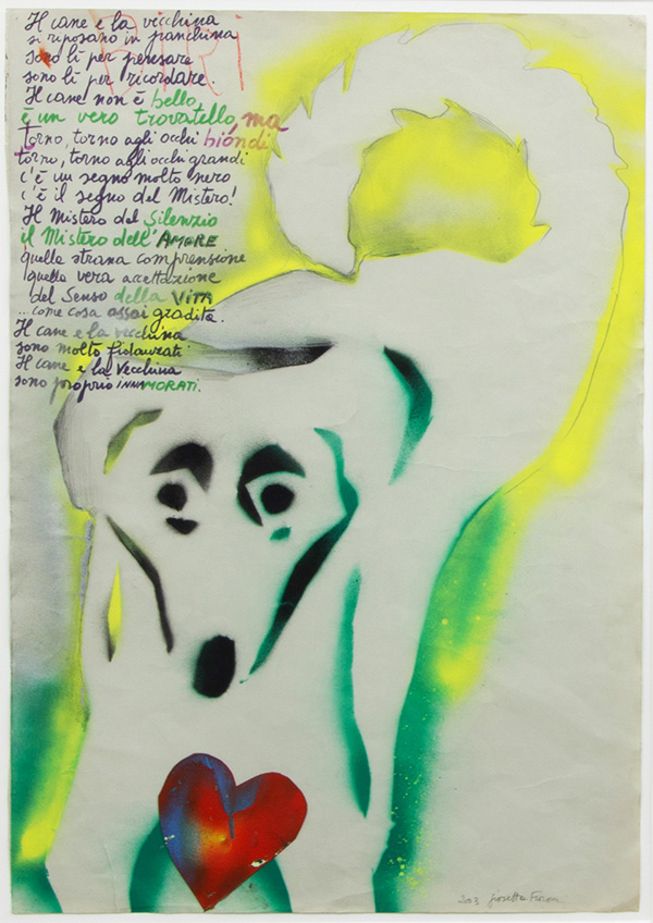 GIOSETTA FIORONI, "Il cane e la vecchina", 2003