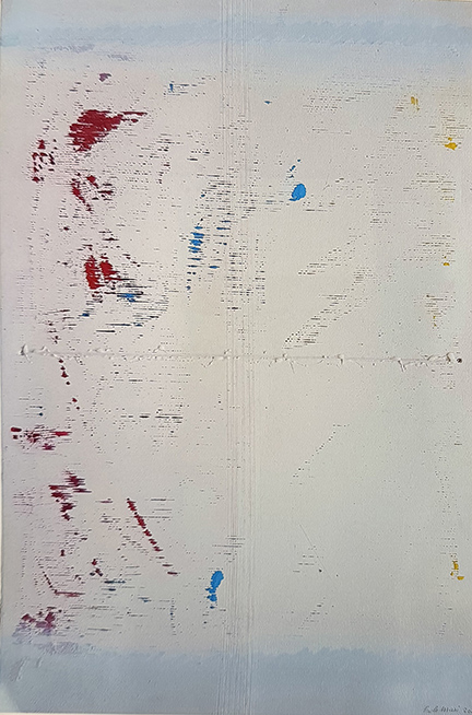 PAOLO MASI, Senza titolo (Azzurro-rosso), 2010