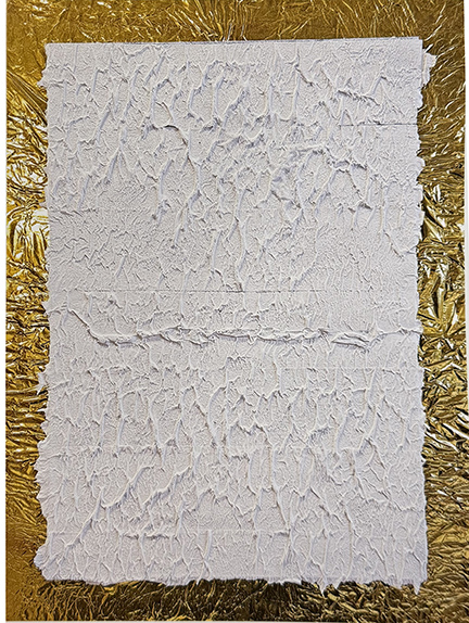 PAOLO MASI, Senza titolo (Bianco-oro), 2024