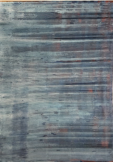 PAOLO MASI, Senza titolo (Azzurro scuro), 2017