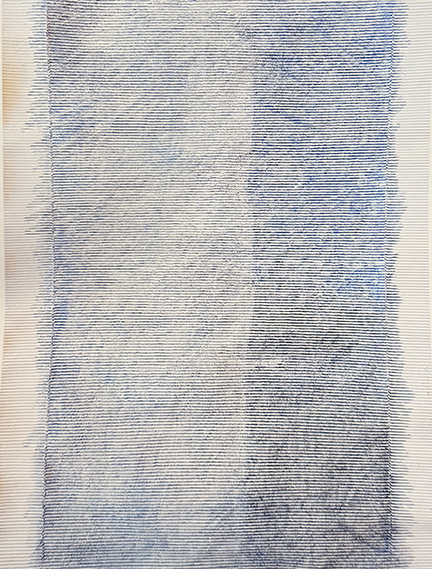 PAOLO MASI, Senza titolo (Azzurro e bianco), 2016