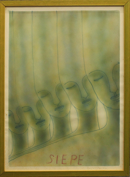 PAOLO PASOTTO, "Siepe", 1974