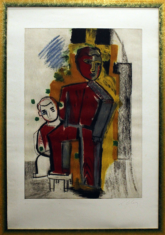 SANDRO CHIA, "Figlio che guarda il padre nel vento", 1992