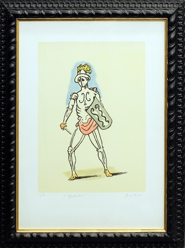 GIORGIO DE CHIRICO, "Gladiatore", 1972