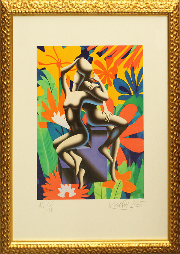 Mark Kostabi "Coppia pensierosa" 2023