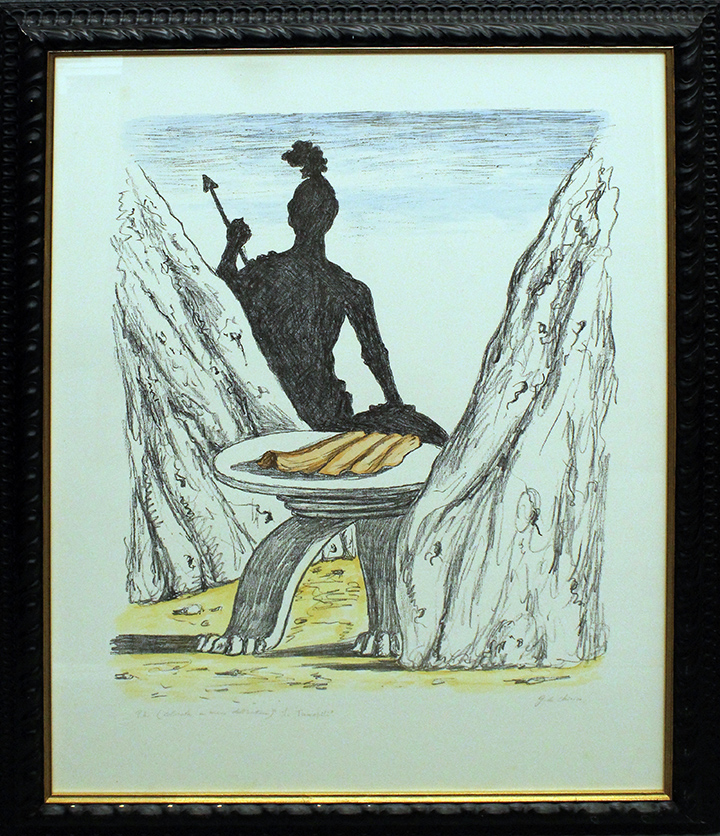 GIORGIO DE CHIRICO, "Il Guardiano delle Termopili", 1970