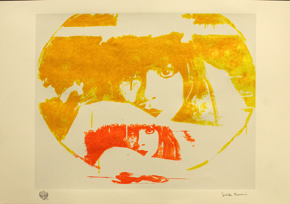 GIOSETTA FIORONI, "Figure femminili giallo-arancio", anni 2000
