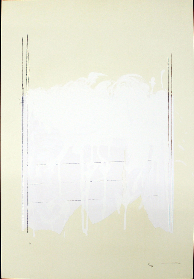 MARIO SCHIFANO, "Monocromo bianco"