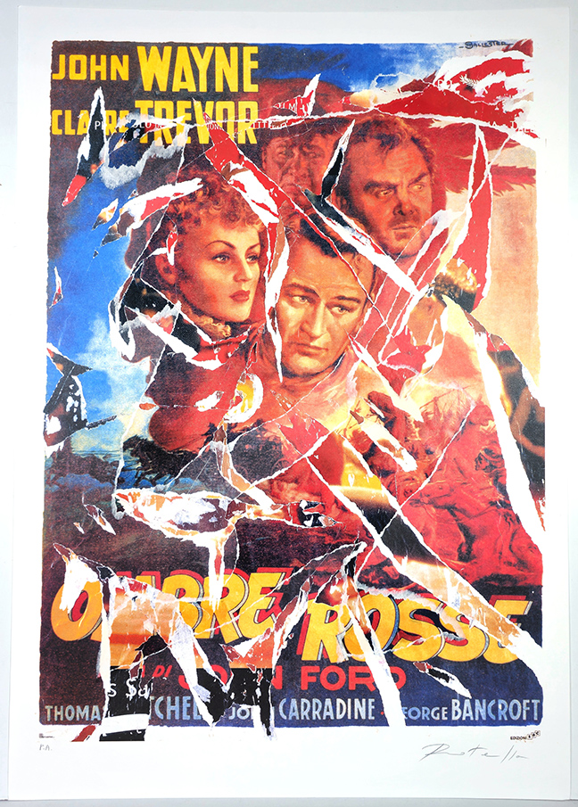 MIMMO ROTELLA, "Ombre Rosse"