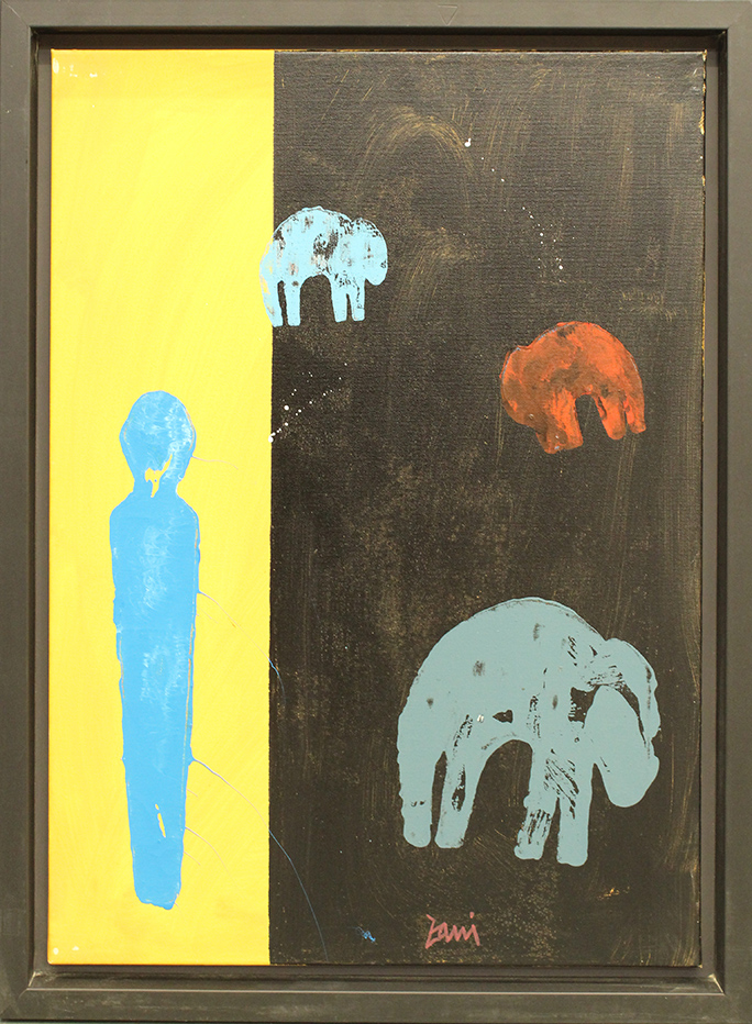 CORRADO ZANI, "Uomo in blu", 2010
