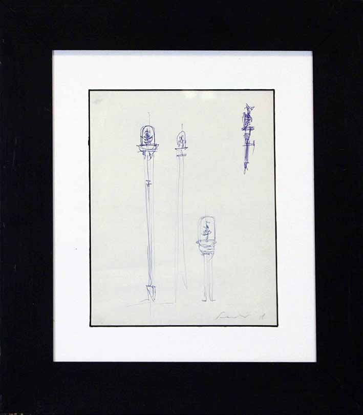 EMILIO SCANAVINO, Senza titolo, 1958