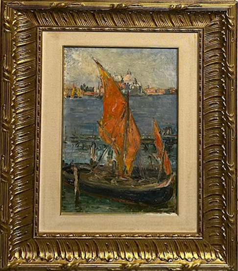 EMILIO MAGISTRETTI, "Vele in laguna", anni '30