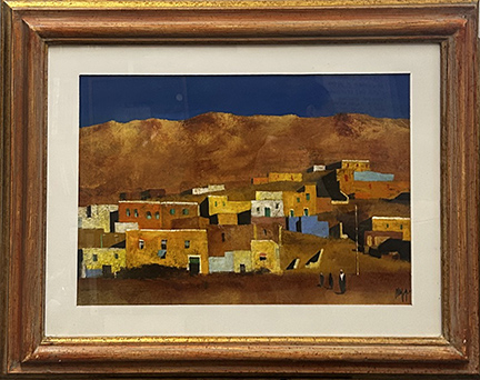 SALVATORE MAGAZZINI, "Paese A Luxor Egitto", anni '80